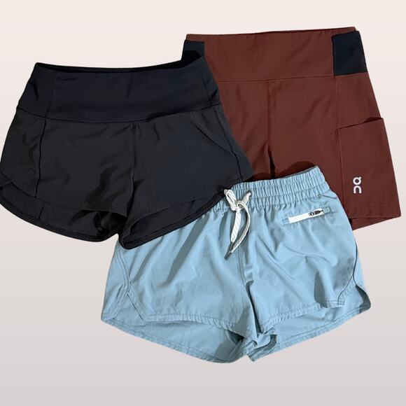 lululemon athletica Pants - ON Running VUORI LULULEMON Women's Shorts size Small 4 Lot of 3 Pairs